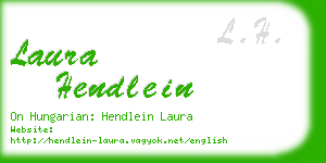 laura hendlein business card